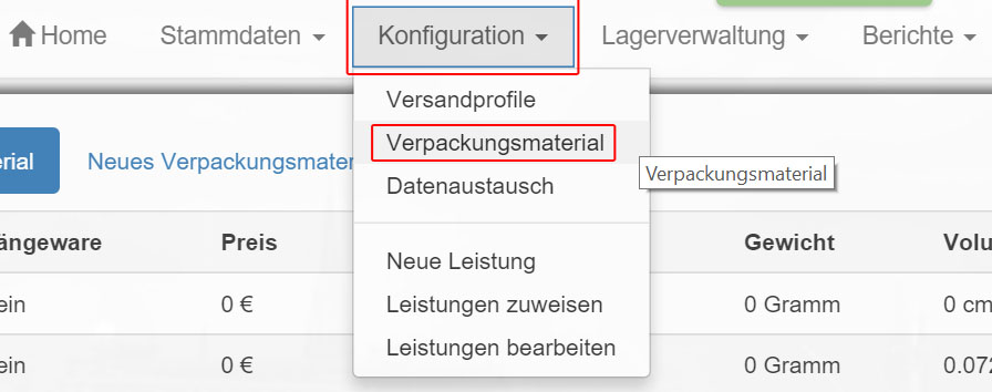 Tab_Configuration_Packaging material
